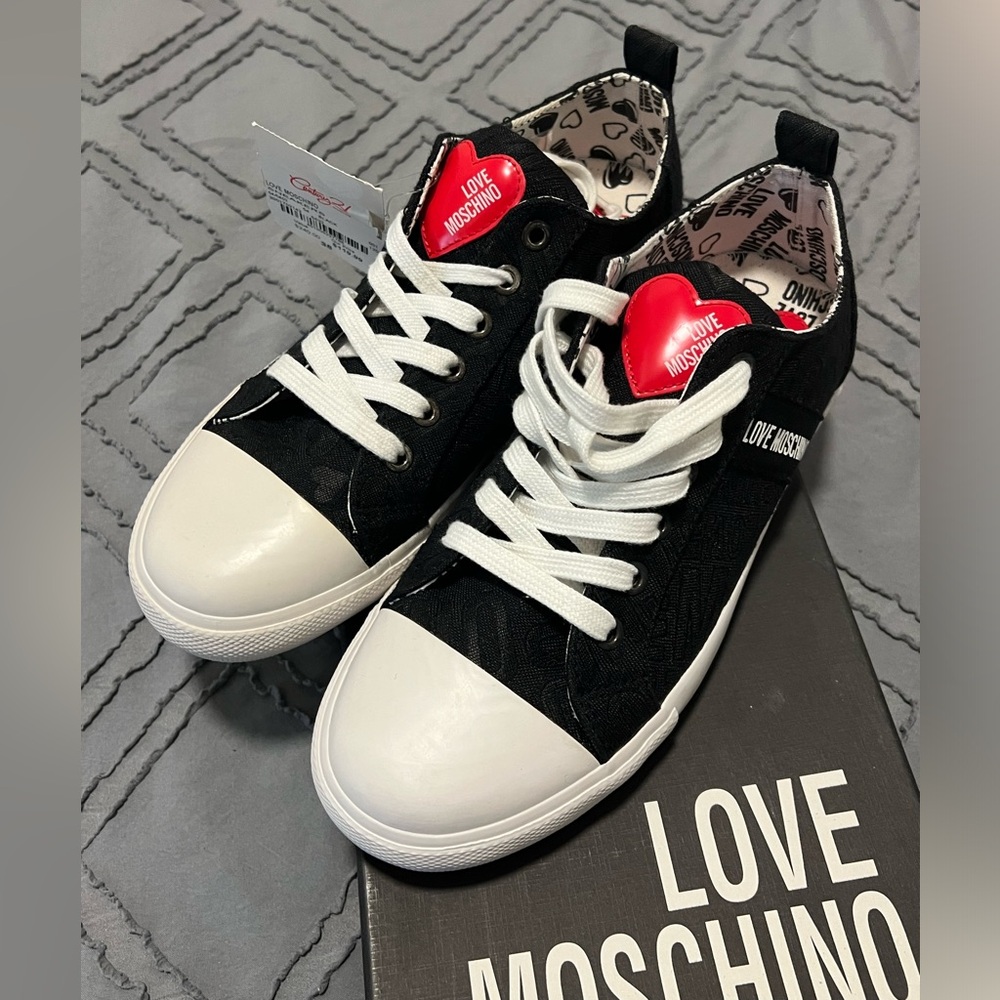 Black Moschino sneakers